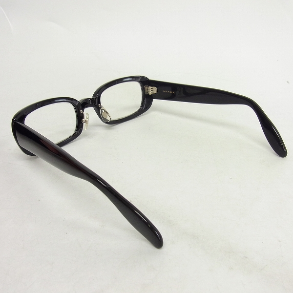 実際に弊社で買取させて頂いた白山眼鏡店/ハクサンガンキョウテン ウェリントン型セルロイド 黒縁メガネフレーム/眼鏡の画像 1枚目