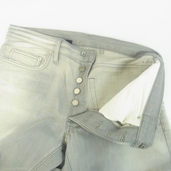 実際に弊社で買取させて頂いたDIOR HOMME/ディオールオム 10SS ペイント加工デニム 0E31J2221413/31の画像 2枚目