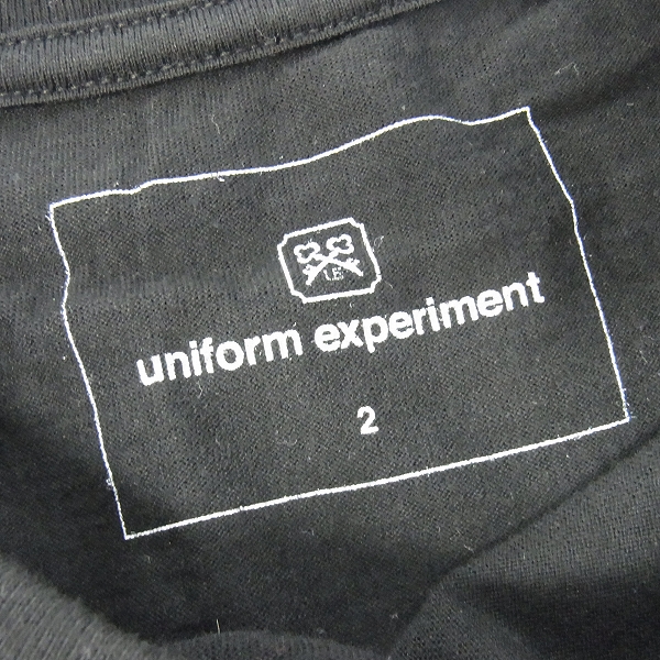 実際に弊社で買取させて頂いたuniform experiment/ユニフォームエクスペリメント スプレー ボックスロゴ Tシャツ 2の画像 2枚目