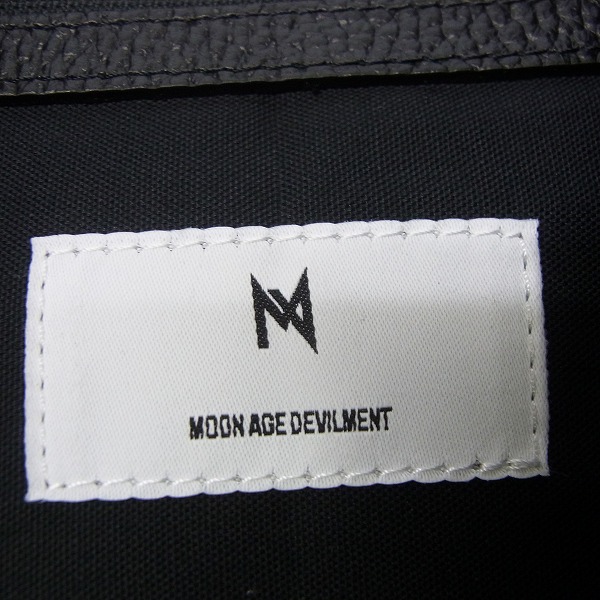 実際に弊社で買取させて頂いたMoonage Devilment/ムーンエイジデビルメント MaD  レザーコンビコットン トートバック mad-0351の画像 5枚目