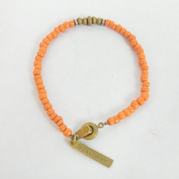 実際に弊社で買取させて頂いたBack Channel/バックチャンネル ブランドロゴタグ付き ビーズブレスレット 2点セットの画像 1枚目