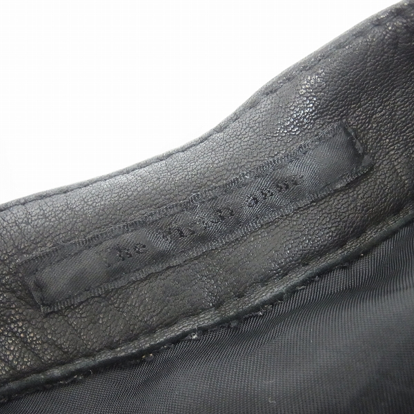 実際に弊社で買取させて頂いたThe Viridi-anne/ザヴィリジアン ディアスキン レザージャケット/48の画像 2枚目