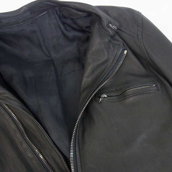 実際に弊社で買取させて頂いたThe Viridi-anne/ザヴィリジアン ディアスキン レザージャケット/48の画像 4枚目