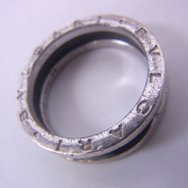 実際に弊社で買取させて頂いたBVLGARI/ブルガリ SAVE THE CHILDREN ブラックセラミック×SV925 リング 21号