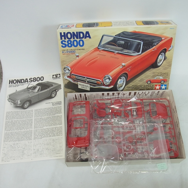 実際に弊社で買取させて頂いた【未組立】TAMIYA/タミヤ 1/24 HONDA/ホンダ S800/S2000/CIVIC/Fit 4点セットの画像 1枚目