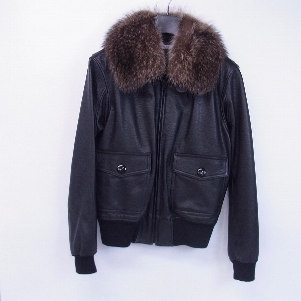 実際に弊社で買取させて頂いたGIVENCHY/ジバンシー ラクーンファー ジャケット/ブルゾン 46