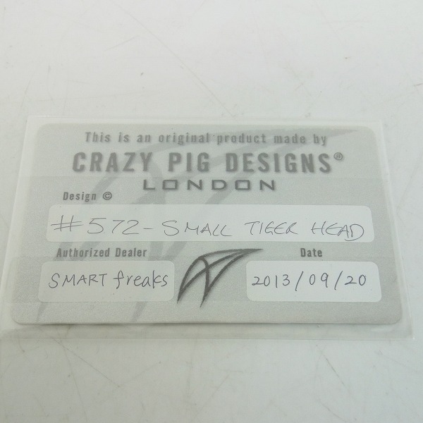 実際に弊社で買取させて頂いた【ギャラ有】CRAZY PIG/クレイジーピッグ スモールタイガーヘッドリングの画像 7枚目