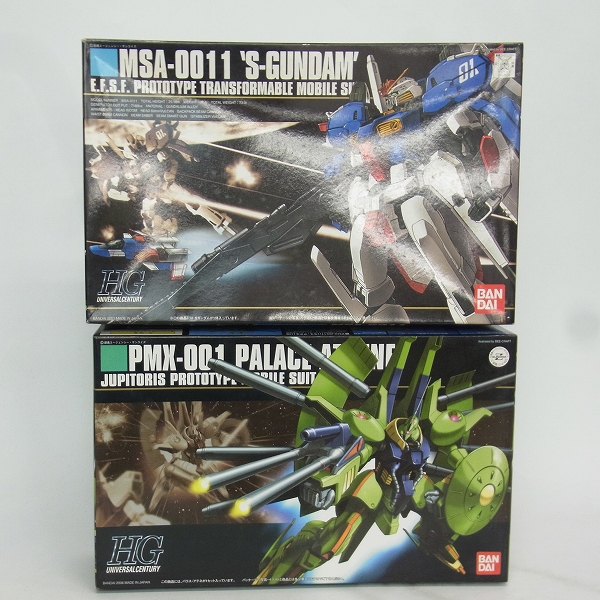 実際に弊社で買取させて頂いた【未組立】BANDAI ガンダムセンチネル MSA-0011 S/PMX-001 パラスアテネ 1/144 ガンプラ 2点セット