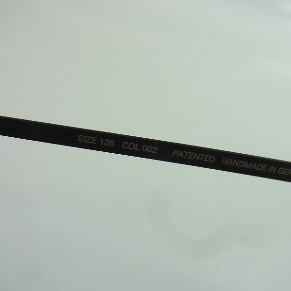 実際に弊社で買取させて頂いたMYKITA/マイキータ LITE ESBJOERN ダブルブリッジ/ティアドロップ メガネ/眼鏡 135/002の画像 6枚目