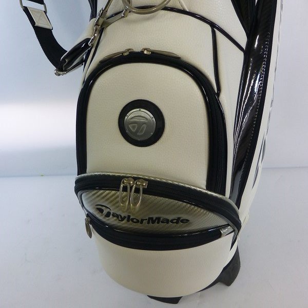 実際に弊社で買取させて頂いた★TaylorMade/テーラーメイド 4分割キャディバッグ CBG582 ホワイト/ブラックの画像 6枚目