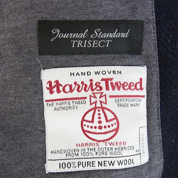 実際に弊社で買取させて頂いたjournal standard/ジャーナルスタンダード TRISECT Harris Tweed 2Bテーラードジャケット Lの画像 2枚目