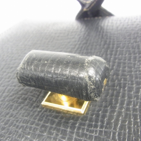 実際に弊社で買取させて頂いたLOEWE/ ロエベ レザーショルダーバッグ ネイビー系の画像 5枚目