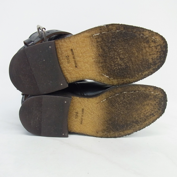 実際に弊社で買取させて頂いたMIHARAYASUHIRO/ミハラヤスヒロ ベルトブーツ/ジョッキーブーツ/24.5の画像 2枚目