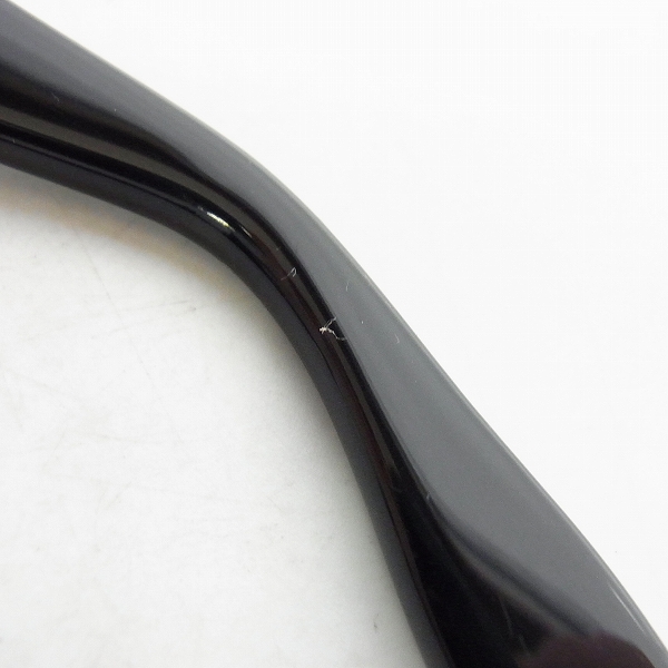 実際に弊社で買取させて頂いた白山眼鏡店/ハクサンガンキョウテン ウェリントン型セルロイド 黒縁メガネフレーム/眼鏡の画像 4枚目