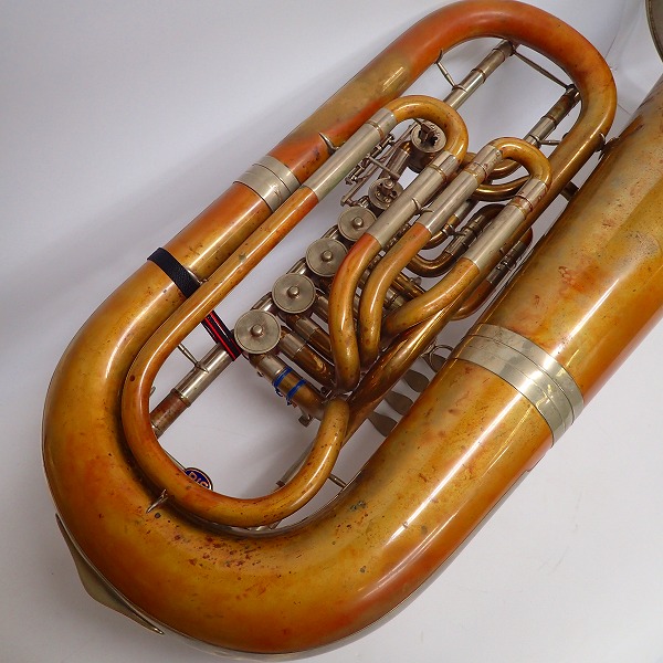 実際に弊社で買取させて頂いた★【詳細不明/ジャンク】B&S/ビーアンドエス チューバ Model Symphony/シンフォニー 要修理の画像 4枚目