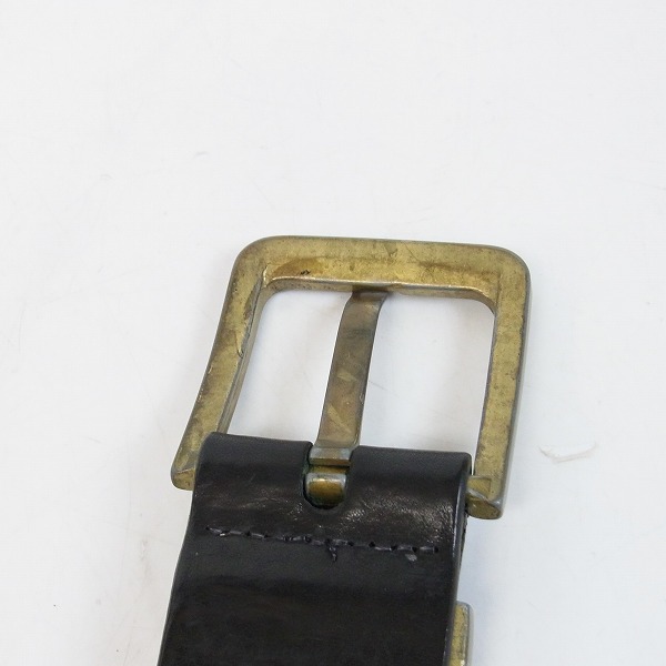 実際に弊社で買取させて頂いたARMANI JEANS/アルマーニジーンズ レザー ベルト 85/100の画像 2枚目