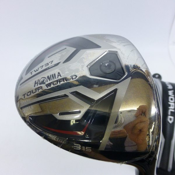 実際に弊社で買取させて頂いた★【未使用】HONMA/本間ゴルフ フェアウェイウッド TW737 3W/15° EX-Z75 Sフレックス ツアーワールド