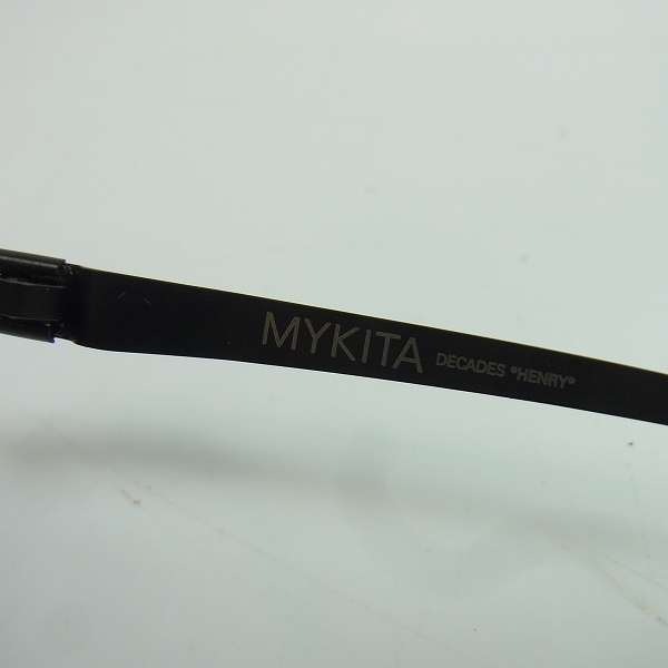 実際に弊社で買取させて頂いたMYKITA/マイキータ DECADES HENRY/ヘンリー ボストン型 メガネフレーム ブラックの画像 5枚目