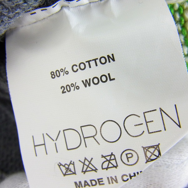 実際に弊社で買取させて頂いたHYDROGEN/ハイドロゲン Vネック ケーブルニット /Sの画像 3枚目