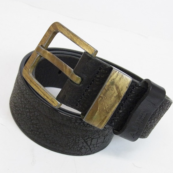 実際に弊社で買取させて頂いたARMANI JEANS/アルマーニジーンズ レザー ベルト 85/100
