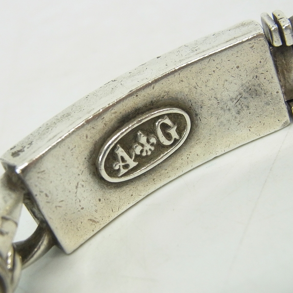 実際に弊社で買取させて頂いたA&G/エーアンドジー クロスモチーフ IDブレスレットの画像 3枚目