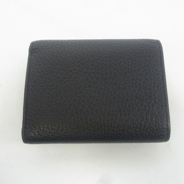 実際に弊社で買取させて頂いたJIMMY CHOO/ジミーチュウ スターエンボス Black グレイニーレザー スモールウォレット 3つ折り財布の画像 1枚目