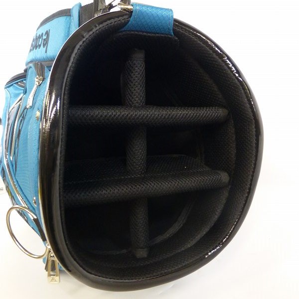 実際に弊社で買取させて頂いた★le coq sportif/ル・コック 軽量キャディバッグ QQ1233 9型(47インチ対応) 2016年モデル ブルーの画像 2枚目