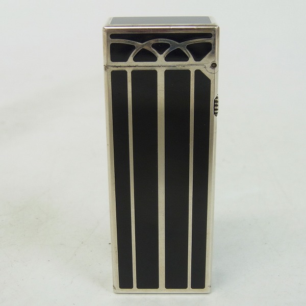 実際に弊社で買取させて頂いたdunhill/ダンヒル サイドローラーガスライター ブラック×シルバーの画像 1枚目