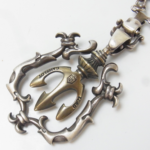 実際に弊社で買取させて頂いたロードキャメロット 燭台モチーフペンダントトップ/ガーネットチェーン LC163/LC1102の画像 2枚目