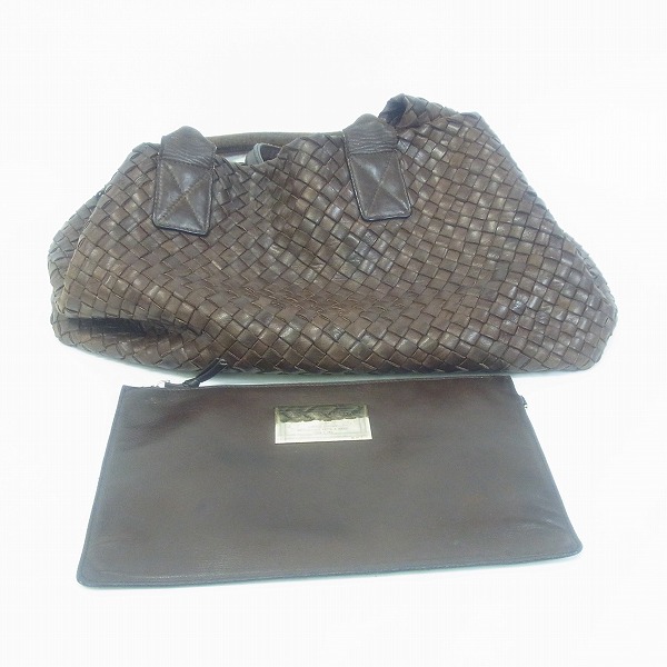 実際に弊社で買取させて頂いたBOTTEGA VENETA/ボッテガヴェネタ イントレチャート カバPM/トートバッグの画像 8枚目