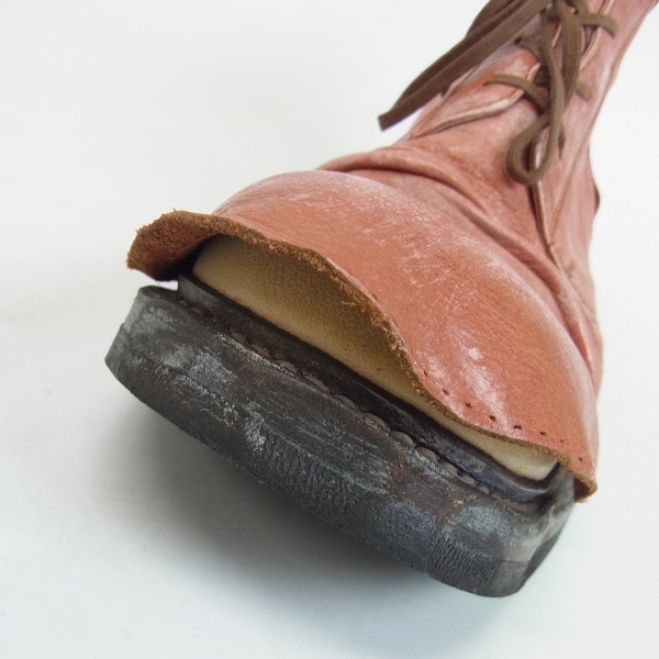 実際に弊社で買取させて頂いたHIROMU TAKAHARA/ヒロムタカハラ カバードブーツ ドレープ 41の画像 6枚目