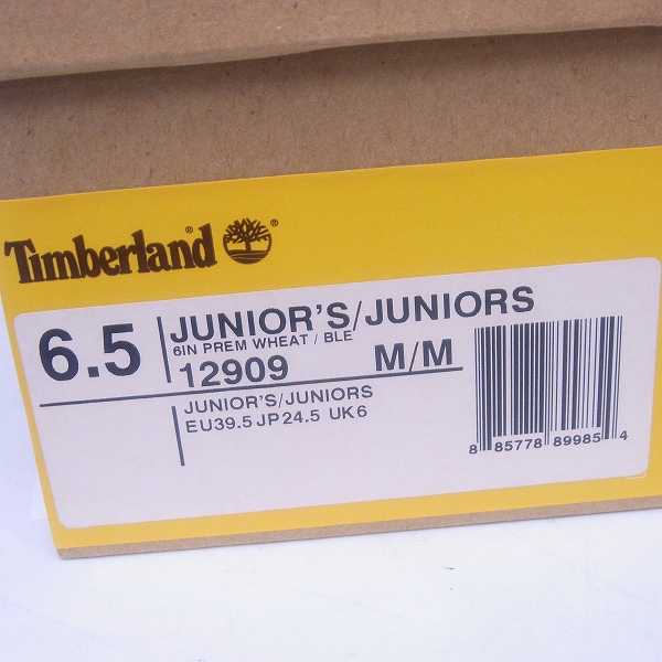 実際に弊社で買取させて頂いたTimberland/ティンバーランド 6インチプレミアムブーツ ジュニア規格 12909M/24.5の画像 7枚目