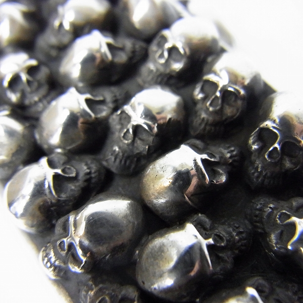 実際に弊社で買取させて頂いたSTANLEY GUESS/スタンリーゲス マルチスカル/ウッドインレイ スリム ジッポーの画像 8枚目