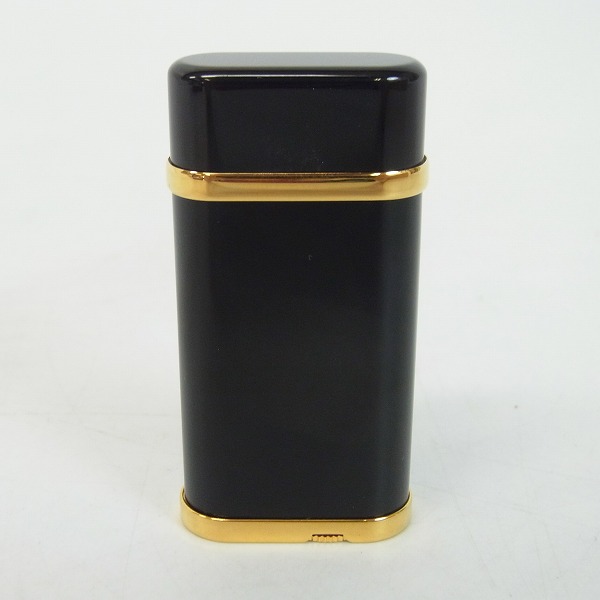 実際に弊社で買取させて頂いたCartier/カルティエ ガスライター ブラック×ゴールドの画像 1枚目