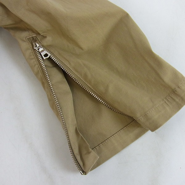 実際に弊社で買取させて頂いたSOPHNET/ソフネット HEM ZIP イージー カーゴパンツ カーキ SOPH-178047/Sの画像 6枚目