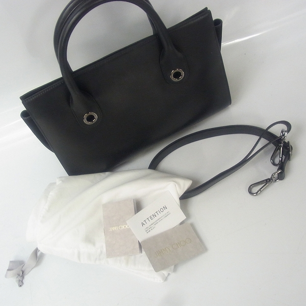 実際に弊社で買取させて頂いたJIMMY CHOO/ジミーチュウ RILEY/ライリー 2WAYレザーハンドバッグ/Mの画像 8枚目