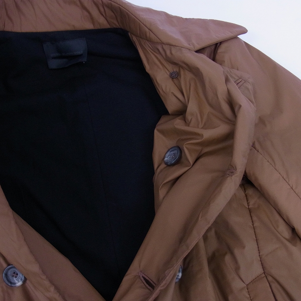 実際に弊社で買取させて頂いたDIESEL BLACK GOLD/ディーゼル ブラック ゴールド ナイロン Pコート ブラウン/44の画像 6枚目