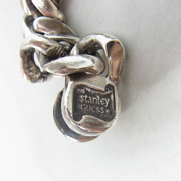実際に弊社で買取させて頂いたSTANLEY GUESS/スタンリーゲス スカルクリップ/ファンシーリンク ブレスレットの画像 3枚目