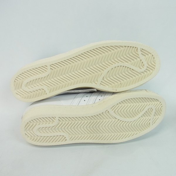 実際に弊社で買取させて頂いた【未使用】アディダス×エディフィス SUPER STAR 80s EDIFICE CG3603/26.5の画像 2枚目