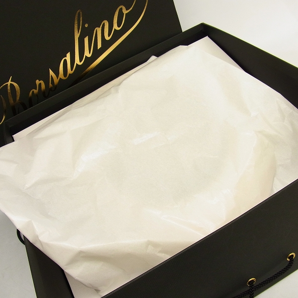 実際に弊社で買取させて頂いたBorsalino/ボルサリーノ イタリア製 EXファイン本パナマ中折れハット 140339/57の画像 9枚目