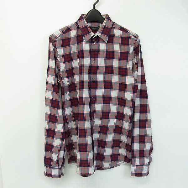 実際に弊社で買取させて頂いたGIVENCHY/ジバンシィ チェック 長袖シャツ /37