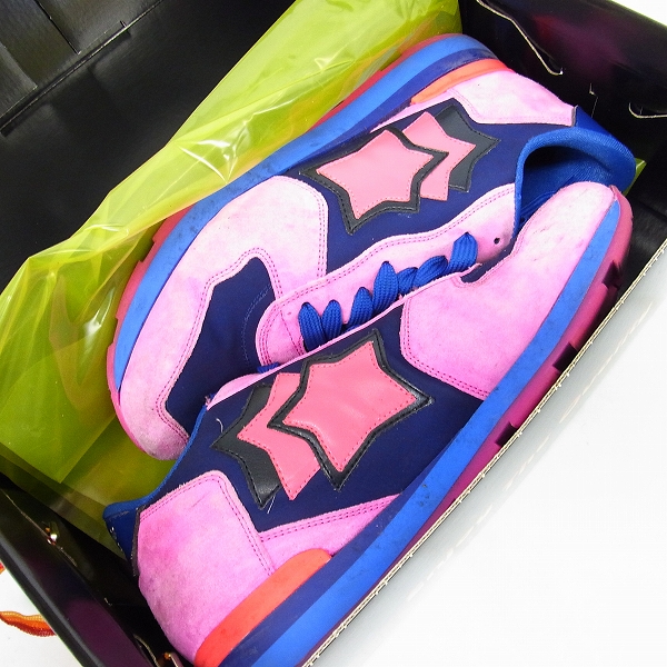 実際に弊社で買取させて頂いたAtlantic STARS/アトランティックスターズ ANTARES GAN-32B スニーカー ピンク IBC-25FF/42の画像 6枚目