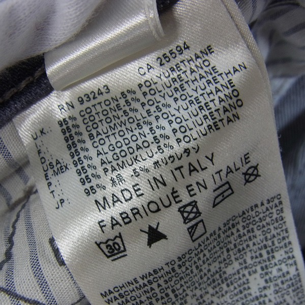 実際に弊社で買取させて頂いたDIESEL BLACK GOLD/ディーゼル ブラック ゴールド デニムパンツ/28の画像 5枚目