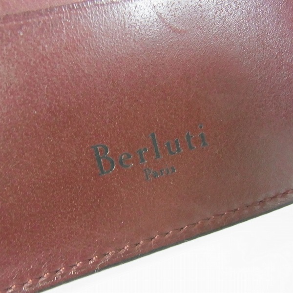 実際に弊社で買取させて頂いたBerluti/ベルルッティ カリグラフィ 二つ折財布/マネークリップ の画像 5枚目