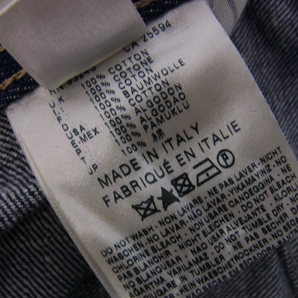 実際に弊社で買取させて頂いたDIESEL BLACK GOLD/ディーゼル ブラック ゴールド 裾コーティング デニムパンツ/28の画像 4枚目