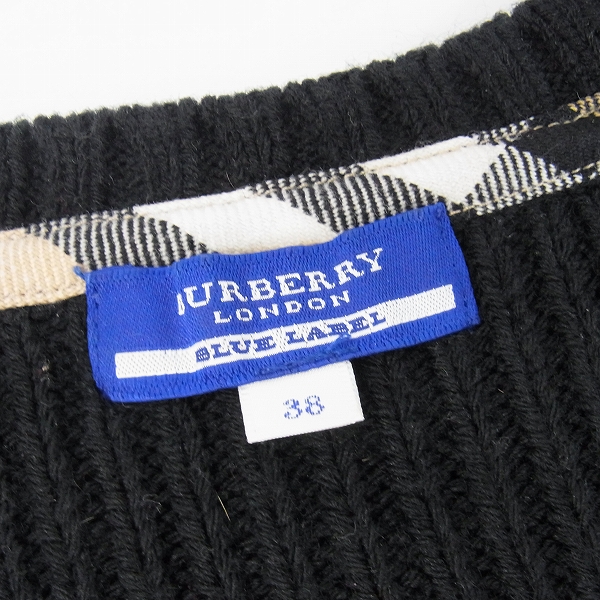 実際に弊社で買取させて頂いたBURBERRY BLUE LABEL/バーバリーブルーレーベル ニットワンピース 38の画像 2枚目