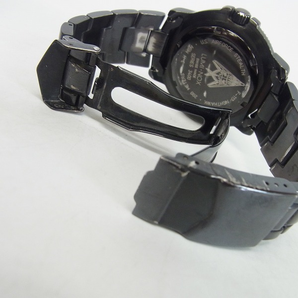 実際に弊社で買取させて頂いたLuminox/ルミノックス NIGHTHAWK 3400 SERIES F-117 ステルス Ref.3400PVDの画像 2枚目
