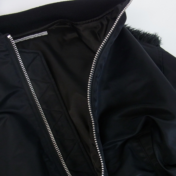 実際に弊社で買取させて頂いたJOHN LAWRENCE SULLIVAN/ジョンローレンスサリバン FUR BACK BOMBER JACKET /48の画像 4枚目