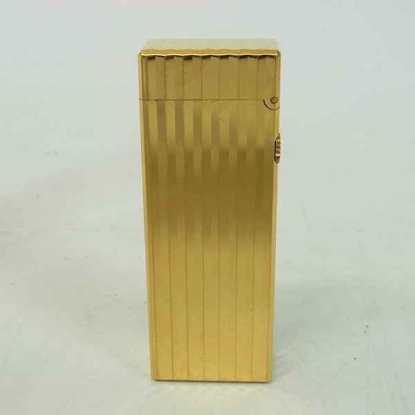 実際に弊社で買取させて頂いたdunhill/ダンヒル サイドローラーガスライター 縦ライン ゴールドの画像 1枚目