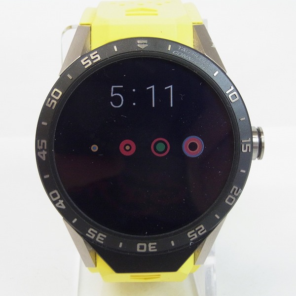 実際に弊社で買取させて頂いた【保証書付】TAG HEUER/タグホイヤー コネクテッド イエローラバー スマートウォッチ SAR8A80.FT6060